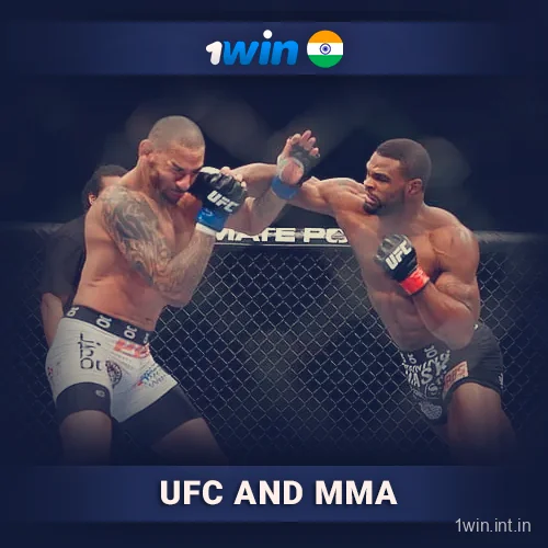 UFC betting at 1Win India