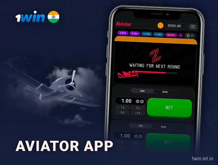Play Aviator in the 1Win mobile app