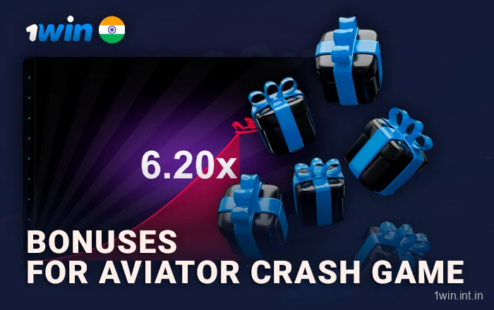 What bonuses for playing Aviator are available to players from India on the 1Win platform?