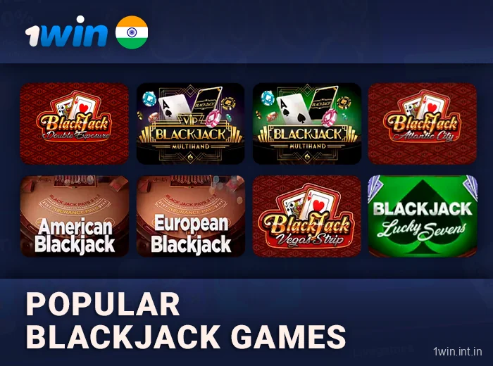 Popular Blackjack Games at 1win in India
