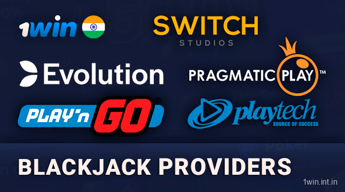 Blackjack providers on 1win official site