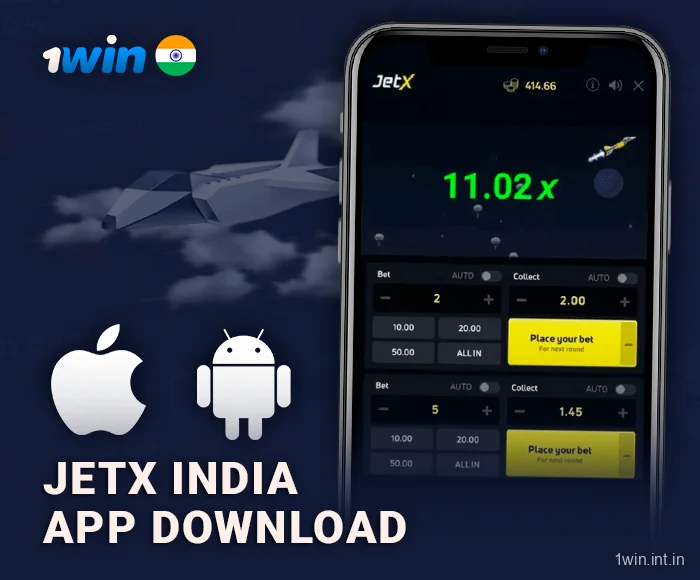 Play JetX in the 1Win mobile app
