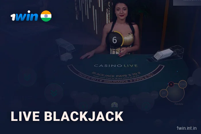 Live Blackjack Game at 1win