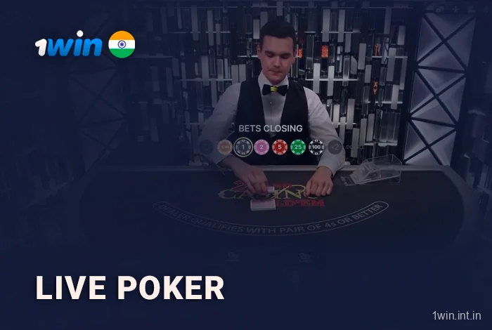 Live Poker Game at 1win
