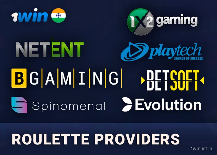 Roulette providers on 1win official site
