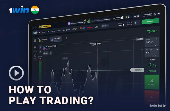 Start a 1win Trading game in India