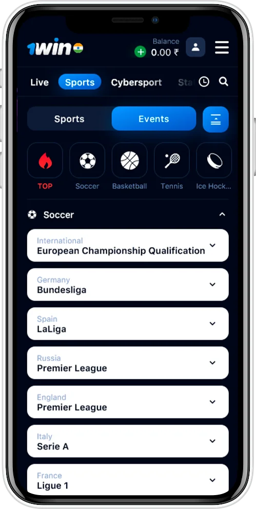 Betting on the 1win mobile app